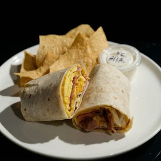 Breakfast Burrito with Chips